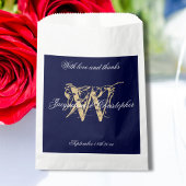 ミニマルなモノグラムシックなスクリプトありがとうござ結婚う フェイバーバッグ