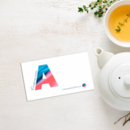 ミニマルなモノグラムタイポグラフィ名刺 名刺