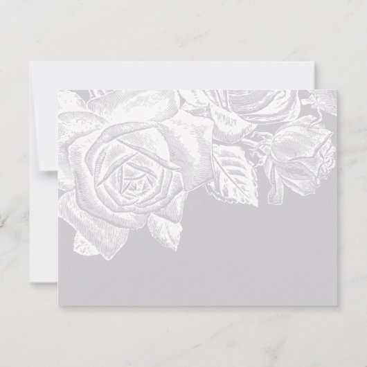 ミニマルなモノグラムパーソナライズされた文房具 ノートカード (裏面)