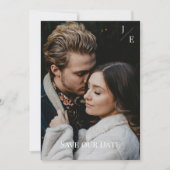 ミニマルなモノグラム写真 セーブザデート (正面)