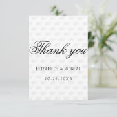 ミニマルなモノグラム模様 サンキューカード (スタンド正面)