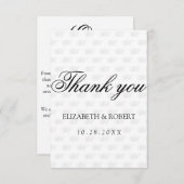 ミニマルなモノグラム模様 サンキューカード (正面/裏面)