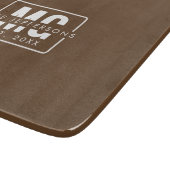 ミニマルなモノグラム結婚カップル記念日 カッティングボード (角)