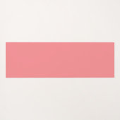 ミニマルなモノグラム黒イニシャルピンクヨガマット ヨガマット (裏面(横))