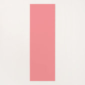 ミニマルなモノグラム黒イニシャルピンクヨガマット ヨガマット (裏面)