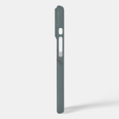 ミニマルなヤシの木柄　ブルーグレー　トロピカル Case-Mate iPhoneケース (裏面 / 左)