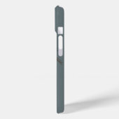 ミニマルなヤシの木柄　ブルーグレー　トロピカル Case-Mate iPhoneケース (裏面 / 左)