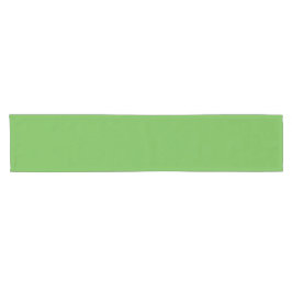 ミニマルなユニカラー春グリーン ショートテーブルランナー