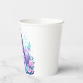 ミニマルなユニコーン赤ちゃんシャワー 紙コップ (左)