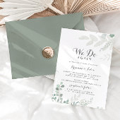 ミニマルなユーカリ我々は再び再生を誓う 招待状