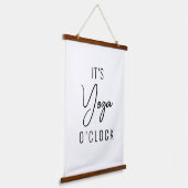 ミニマルなヨガアート – カスタマイズ可感動的能 吊り下げ型タペストリー (傾斜あり)