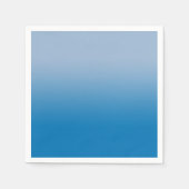 ミニマルなライトから濃い青のグラデーション スタンダードカクテルナプキン (正面)