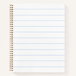 ミニマルなライトブルーとホワイトパタストライプのーン ノートブック