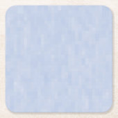 ミニマルなライトブルーのパターン スクエアペーパーコースター (正面)