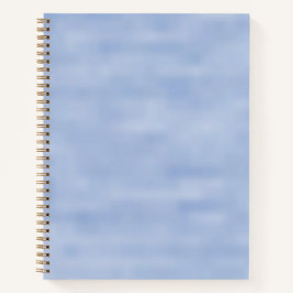 ミニマルなライトブルーの白い空の抽象芸術パターン ノートブック