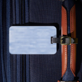 ミニマルなライトブルーの空の抽象芸術パターンかわいい ラゲッジタグ