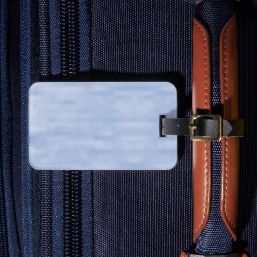 ミニマルなライトブルーの空の抽象芸術パターンかわいい ラゲッジタグ (正面インサイチュ4)