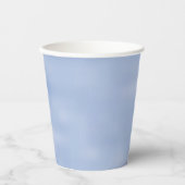 ミニマルなライトブルーの空の抽象芸術パターンかわいい 紙コップ (正面)