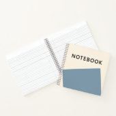 ミニマルなライトブルーノートブック ノートブック (内部)