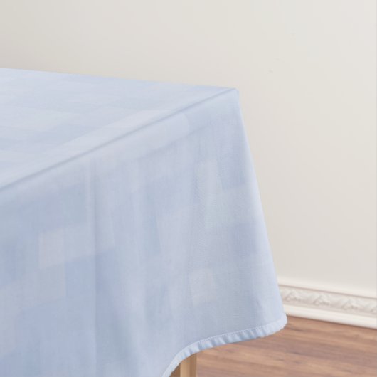 ミニマルなライトブルーモダン抽象芸術パターン テーブルクロス (インサイチュ)
