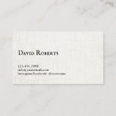 ミニマルなライフコーチカウンセラー手書きスクリプト 名刺 (裏面)