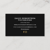 ミニマルなラグジュアリービジネスカード 名刺 (裏面)