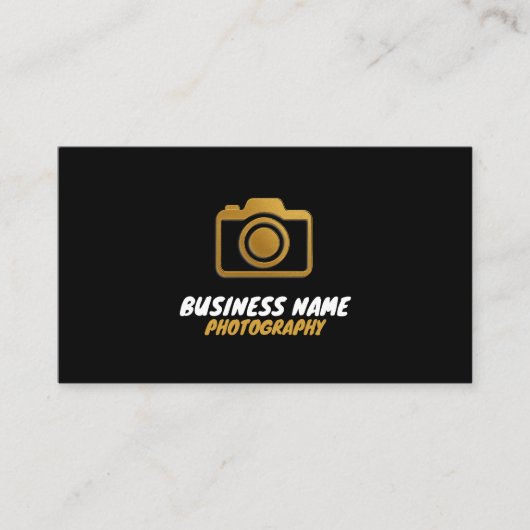 ミニマルなラグジュアリービジネスカード 名刺 (正面)