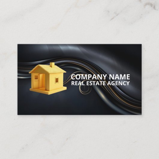 ミニマルなラグジュアリービジネスカード 名刺 (正面)