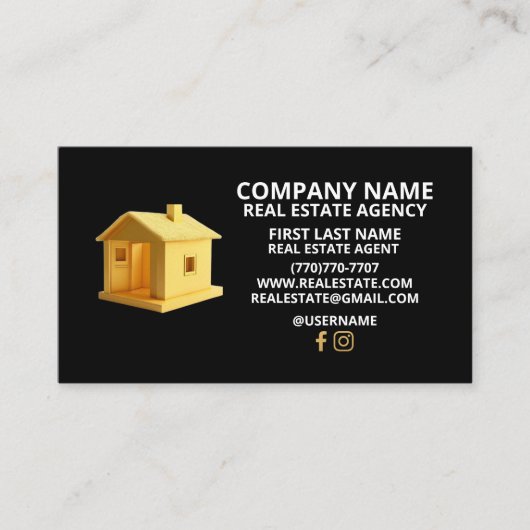 ミニマルなラグジュアリービジネスカード 名刺 (正面)