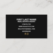 ミニマルなラグジュアリービジネスカード 名刺 (裏面)