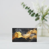 ミニマルなラグジュアリービジネスカード 名刺 (スタンド正面)