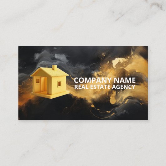 ミニマルなラグジュアリービジネスカード 名刺 (正面)