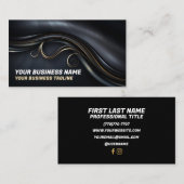 ミニマルなラグジュアリービジネスカード 名刺 (正面/裏面)