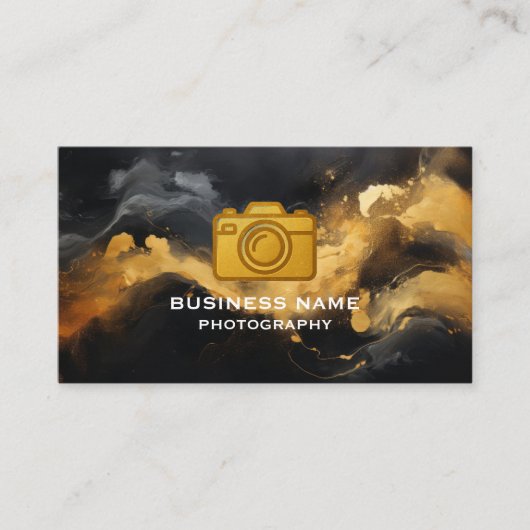 ミニマルなラグジュアリービジネスカード 名刺 (正面)