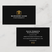 ミニマルなラグジュアリービジネスカード 名刺 (正面/裏面)