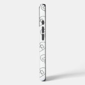 ミニマルなラブラインアートハートパターン電話ケース Case-Mate iPhoneケース (裏面 / 左)