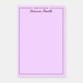 ミニマルなラベンダーエレガントの机から ポストイット (正面)