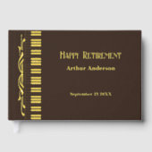 ミニマルなリタイアミュージックキー実在ボードフォイル ゲストブック (正面)