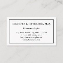 ミニマルなリュウマチ医の名刺