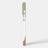 ミニマルなリーフ – トーン自然、カスタマイズ可能 Case-Mate iPhoneケース (裏面 / 左)