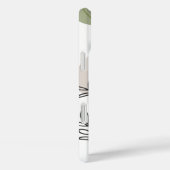 ミニマルなリーフ – トーン自然、カスタマイズ可能 Case-Mate iPhoneケース (裏面 / 右)