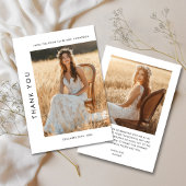 ミニマルなルースチックタイポグラフィーの結婚前お茶会の写真 サンキューカード