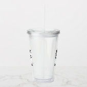 ミニマルなロゴと文字事業 アクリルタンブラー (右)