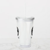 ミニマルなロゴと文字事業 アクリルタンブラー (右)