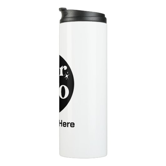 ミニマルなロゴと文字事業 タンブラー (回転右)