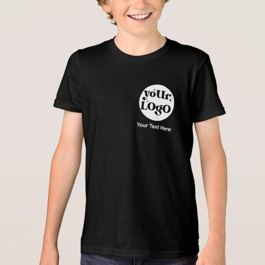 ミニマルなロゴと文字事業 トライブレンドＴシャツ (正面)