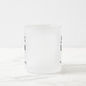 ミニマルなロゴと文字事業 フロストグラスマグカップ (中央)