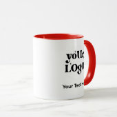 ミニマルなロゴと文字事業 マグカップ (正面右)