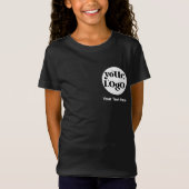 ミニマルなロゴと文字事業 Tシャツ (正面)