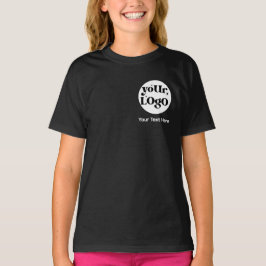 ミニマルなロゴと文字事業 Tシャツ